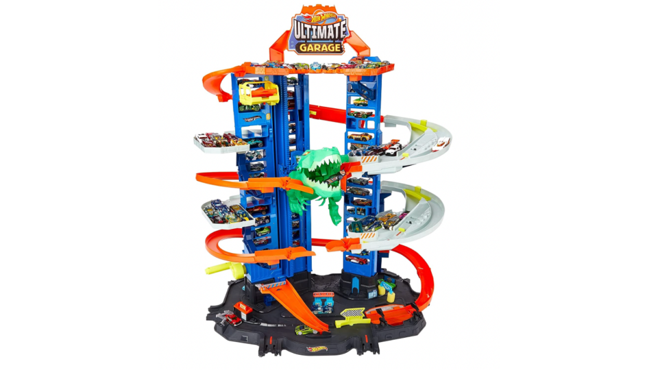 Best toys for 5-year-olds: Hot Wheels Robo-City T. Rex Garage