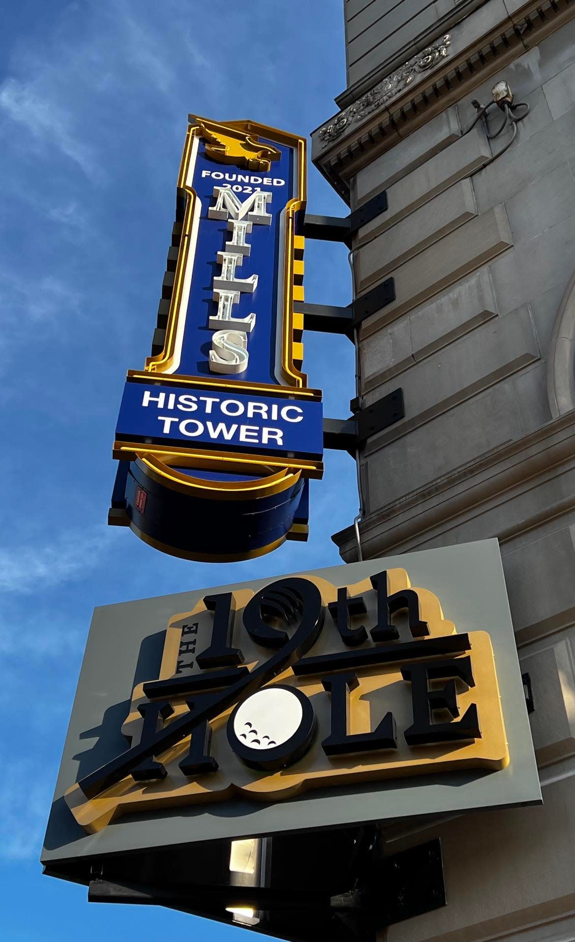 The 19th Hole is scheduled to open in November in downtown Canton across from the Stark County Courthouse at Tuscarawas Street and Market Avenue. The business will combine golf simulators with food and drinks in a historic building.