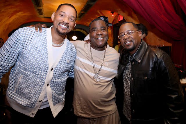 <p>Michelle Farsi/Getty</p> Smith, Tracy Morgan and Lawrence at the screening