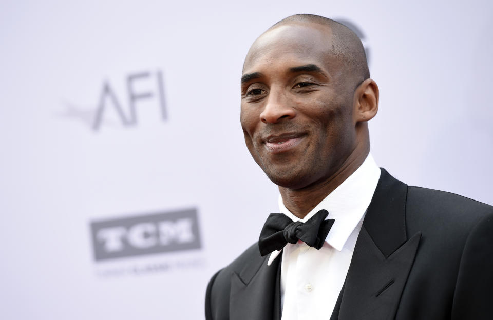 Kobe Bryant posthumously received the Governors award. (Photo by Chris Pizzello/Invision/AP)