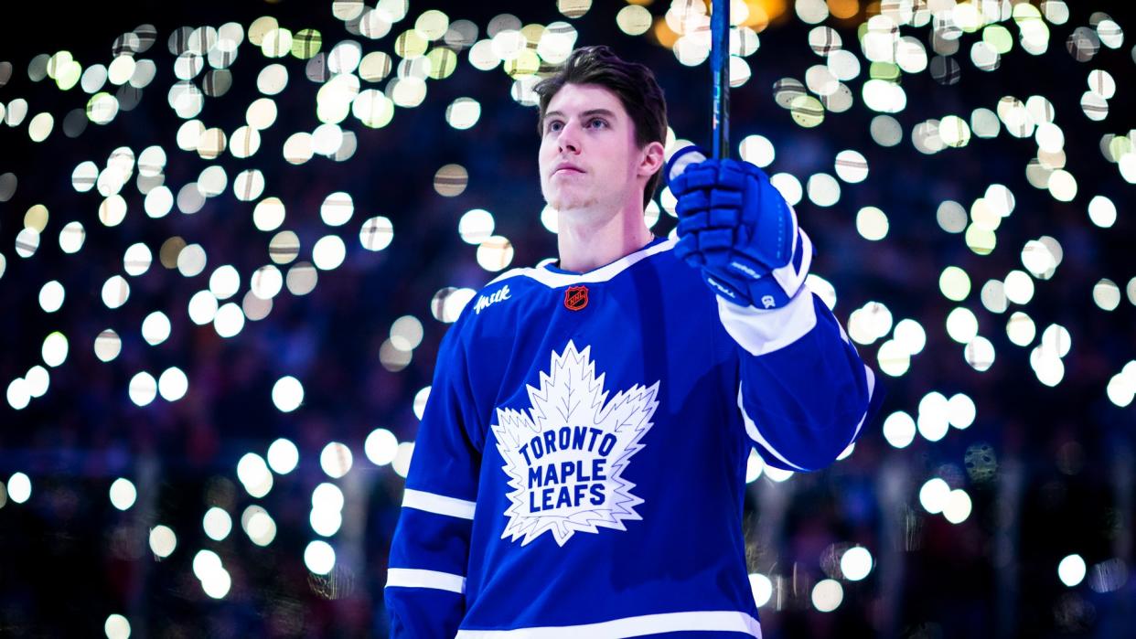 Mitch Marner is lighting the NHL on fire but how does his streak stack up against some of the best in NHL history? (Getty Images)