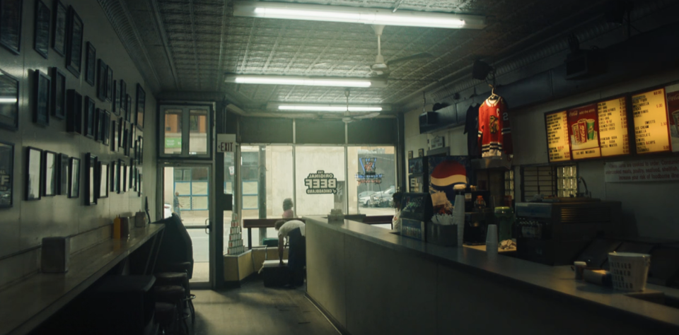 inside of the empty restaurant