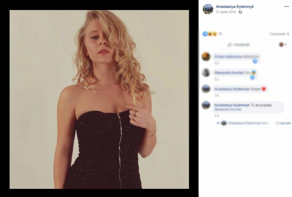 Anastasiya Kylemnyk sarà nuovamente sentita in procura nelle prossime ore. Troppe le incongruenze tra la sua deposizione, il video e i racconti dei testimoni di quanto accaduto la notte dell'omicidio del fidanzato Luca Sacchi. E' per questo motivo che la giovane potrebbe addirittura essere iscritta nel registro degli indagati. (foto Facebook)