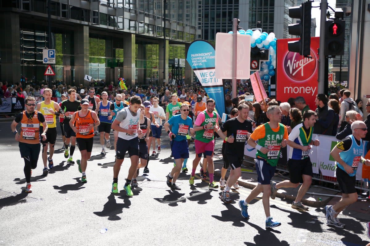 More than 50,000 people will jog the 26.2 mile journey (Getty Images)