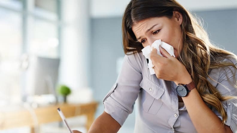 Cover your cough or sneeze with a tissue.