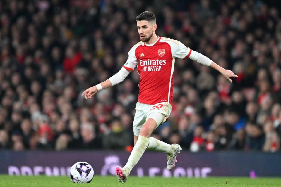 Ran the show: Jorginho was brilliant for Arsenal against Newcastle (Arsenal FC via Getty Images)