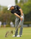 MIAMI, FL - MARCH 08: Sergio Garcia of Spain hits his approach shot on the sixth hole during the first round of the 2012 World Golf Championships Cadillac Championship at Doral Golf Resort And Spa on March 8, 2012 in Miami, Florida. (Photo by Mike Ehrmann/Getty Images)