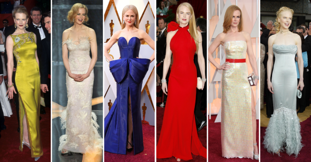 Nicole Kidman's best Oscar red carpet moments