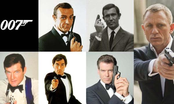 James Bond a lo largo de la historia (Imagen: Rolling Stone)