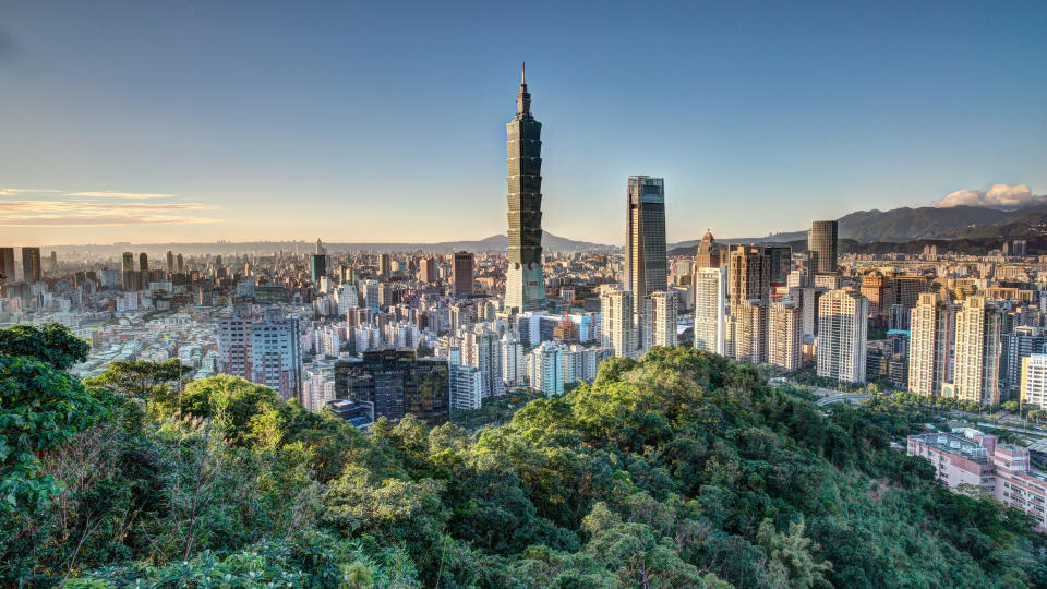 A city view of Taipei, Taiwan.