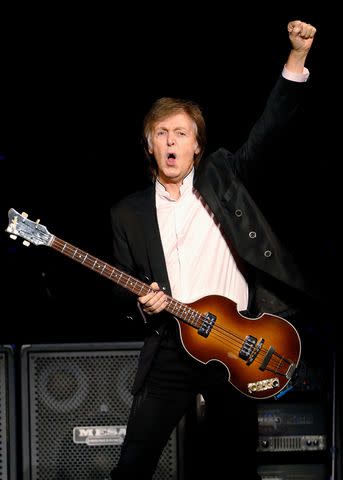 <p>Taylor Hill/Getty</p> Paul McCartney performs at Barclays Center in September 2017 in New York City