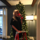 <p>Jenny McCarthy needed a drink after trimming her tall tree: “The tree is up and it’s beginning to look like a Winter Wonderland around here!” (Photo: <a rel="nofollow noopener" href="https://www.instagram.com/p/BNp-hzeAwpy/" target="_blank" data-ylk="slk:Instagram;elm:context_link;itc:0;sec:content-canvas" class="link ">Instagram</a>) </p>