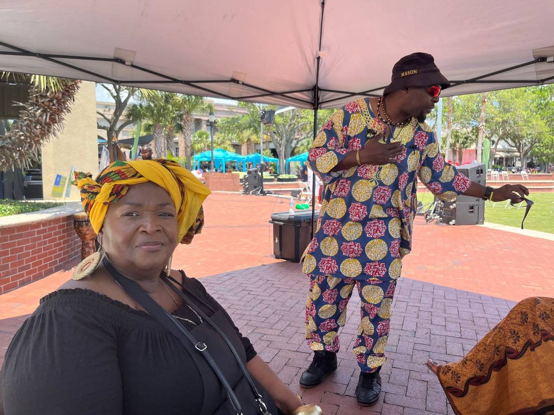 Anita Singleton-Prather, who plays the beloved character Aunt Pearlie Sue, at the 2022 Original Gullah Festival.