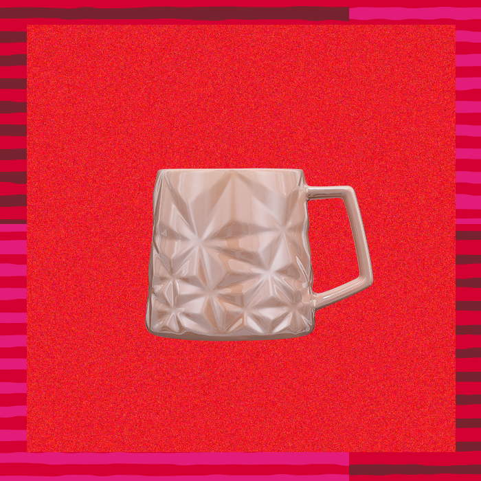 The Peppermint Pink Mug, part of the Starbucks holiday cup collection.