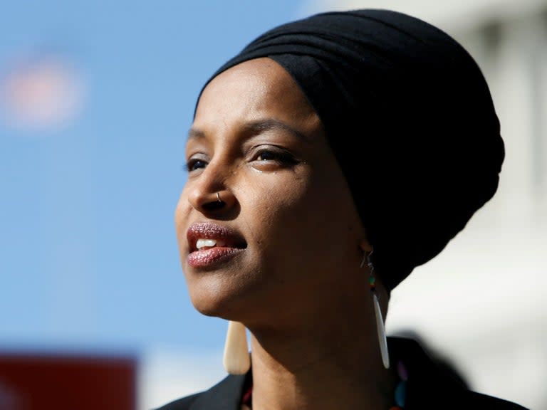 After cable news host Tucker Carlson claimed Representative Ilhan Omar “hates” America and is “dangerous to this country”, Ms Omar responded by calling the pundit a “racist fool”.During a segment on his Fox News show titled “Dems want you to believe America is an awful place”, Mr Carlson cited the freshman representative as an example of how modern immigration laws have become harmful to America.Mr Carlson said: "Virtually every public statement she makes accuses Americans of bigotry and racism. This is an immoral country, she says. She has undisguised contempt for the United States and for its people." "That should worry you, and not just because Omar is now a sitting member of Congress. Ilhan Omar is living proof that the way we practice immigration has become dangerous to this country. A system designed to strengthen America is instead undermining it."Mr Carlson mentioned a recent profile of Ms Omar in the Washington Post, saying that Ms Omar believes America has "failed to live up to its founding ideals, a place that had disappointed her and so many immigrants, refugees and minorities like her."The pundit continued, claiming: "After everything that America has done for Omar, and for her family, she hates this country more than ever."He also pondered if "maybe we are importing people from places who are simply antithetical to ours."Ms Omar was born in war-torn Somalia, and spent four years in a Kenyan refugee camp before arriving in the United States at 12. Now, at 37, she serves in the House of Representatives as one of the first Muslim women elected to congress.The politician responded via Twitter soon after the segment aired, saying: "Not gonna lie, it's kinda fun watching a racist fool like this weeping about my presence in Congress", adding two crying emojis. Ms Omar continued: "No lies will stamp out my love for this country or my resolve to make our union more perfect. They will just have to get used to calling me Congresswoman!"