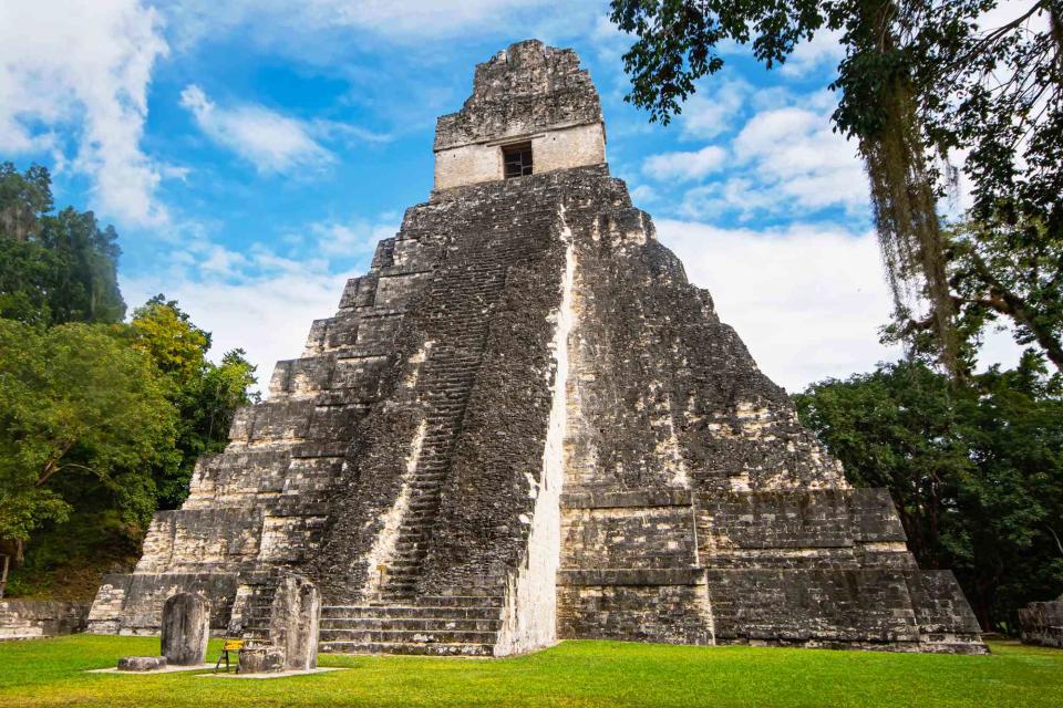 <p>Getty</p> A stock image of a Mayan pyramid