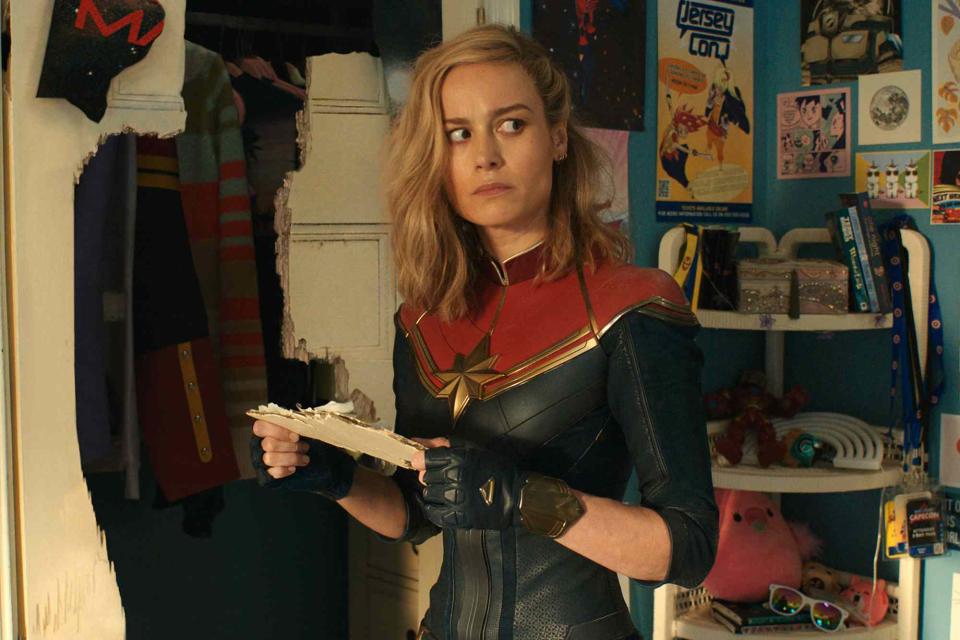 Courtesy of Marvel Studios Brie Larson in <em>The Marvels</em> (2023)