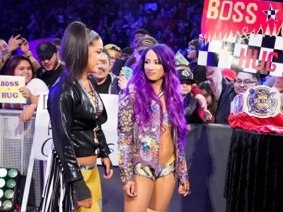 Sasha Banks and Bayley became womens tag team champions (WWE)