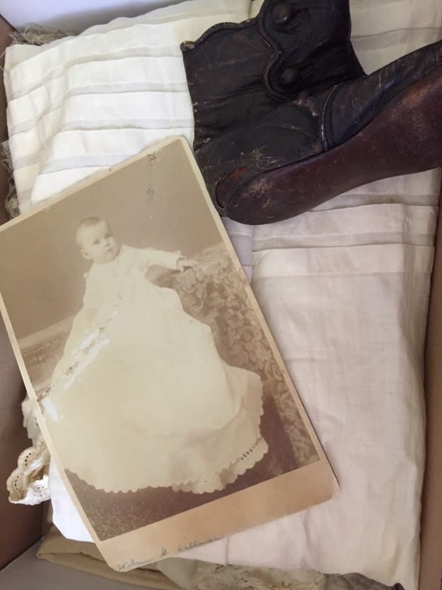 <div><p>"My great-uncle gave me my great-great-grandfather’s baptism gown from the late-1880s."</p><p> —<a href="https://www.buzzfeed.com/rachelk4b0a8233b" rel="nofollow noopener" target="_blank" data-ylk="slk:rachelk4b0a8233b;elm:context_link;itc:0;sec:content-canvas" class="link ">rachelk4b0a8233b</a></p></div><span><a href="https://www.buzzfeed.com/rachelk4b0a8233b" rel="nofollow noopener" target="_blank" data-ylk="slk:buzzfeed.com;elm:context_link;itc:0;sec:content-canvas" class="link ">buzzfeed.com</a></span>