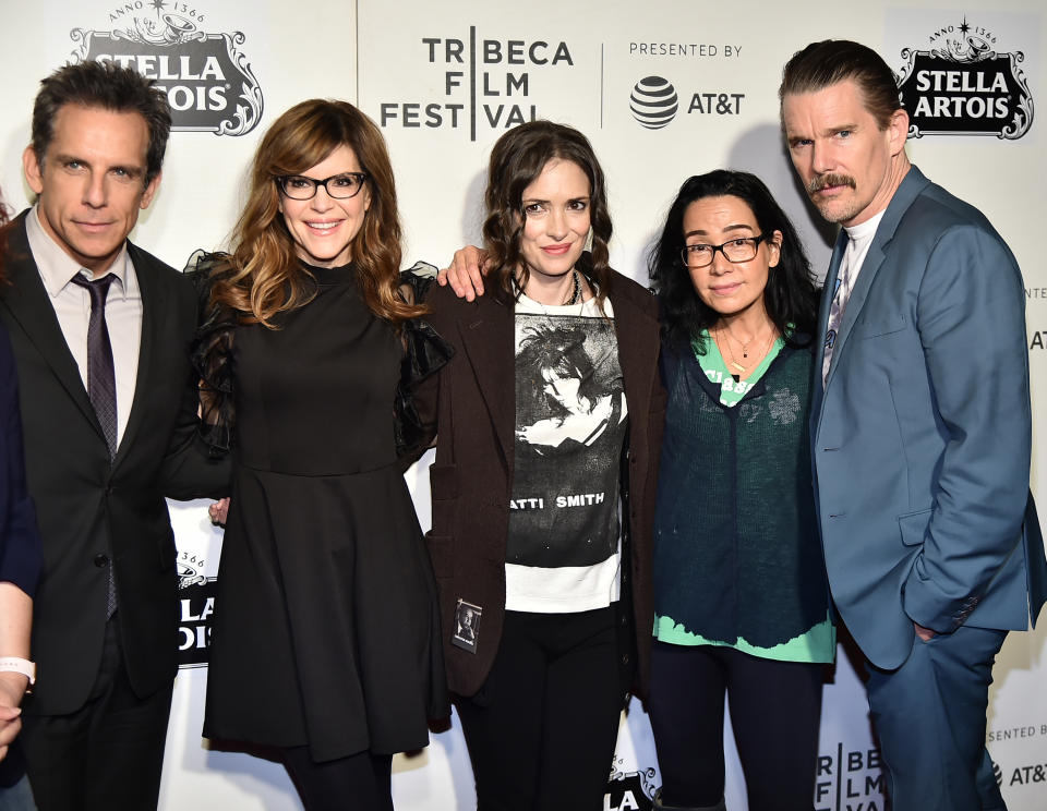Ben Stiller, Lisa Loeb, Winona Ryder, Janeane Garofalo and Ethan Hawke celebrate the 25th anniversary of 