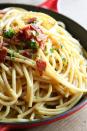 <p>White cheddar is here to blow your mind.</p><p>Get the <a href="https://www.delish.com/uk/cooking/recipes/a29496722/cheddar-carbonara-recipe/" rel="nofollow noopener" target="_blank" data-ylk="slk:Cheddar Carbonara;elm:context_link;itc:0;sec:content-canvas" class="link ">Cheddar Carbonara</a> recipe.</p>