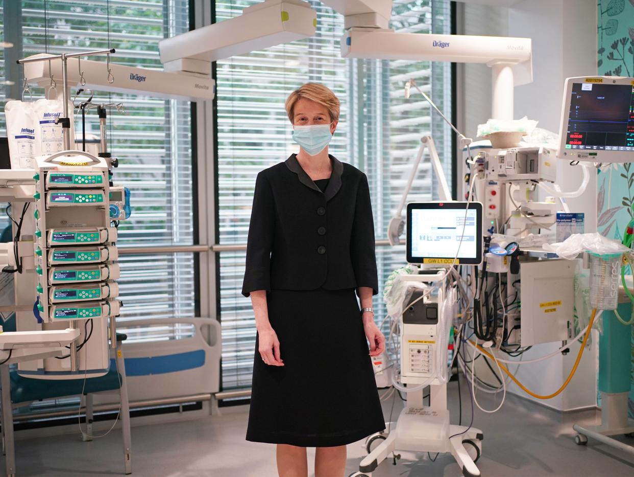 Amanda Pritchard during a visit to University College Hospital London, following the announcement of her appointment as the new chief executive of the NHS in England. (PA)