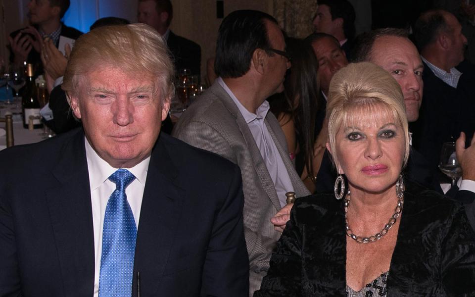 Ivana y Donald siguieron en contacto tras su divorcio (Getty Images)