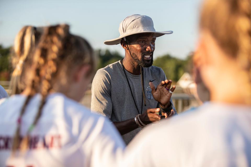 Top ranked South Oldham takes on second ranked Sacred Heart. Sacred Heart head coach Shaun Francis. Aug. 24, 2022