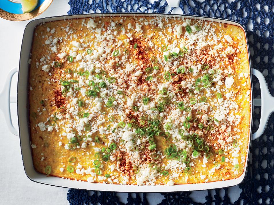 Mexican-Style Elote Corn Pudding