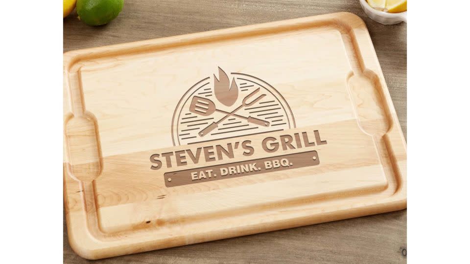 The Grill Personalized Maple Cutting Board - Personalization Mall