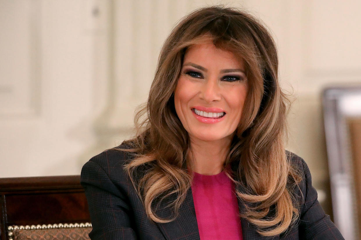 Eine Wachsfigur der First Lady steht ab sofort bei Madame Tussauds – das bleibt natürlich nicht unkommentiert. (Bild: Getty Images)