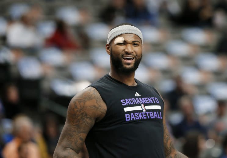 DeMarcus Cousins is in his seventh season with Sacramento. (AP)