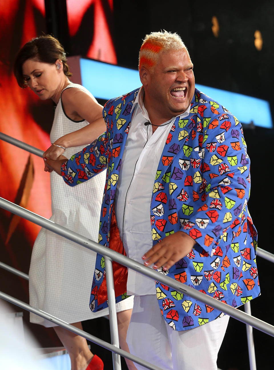 Heavy D becomes the 4th housemate evicted from Celebrity Big Brother at Elstree Studios on August 16, 2016 in Borehamwood, England.  (Photo by Danny Martindale/Getty Images)