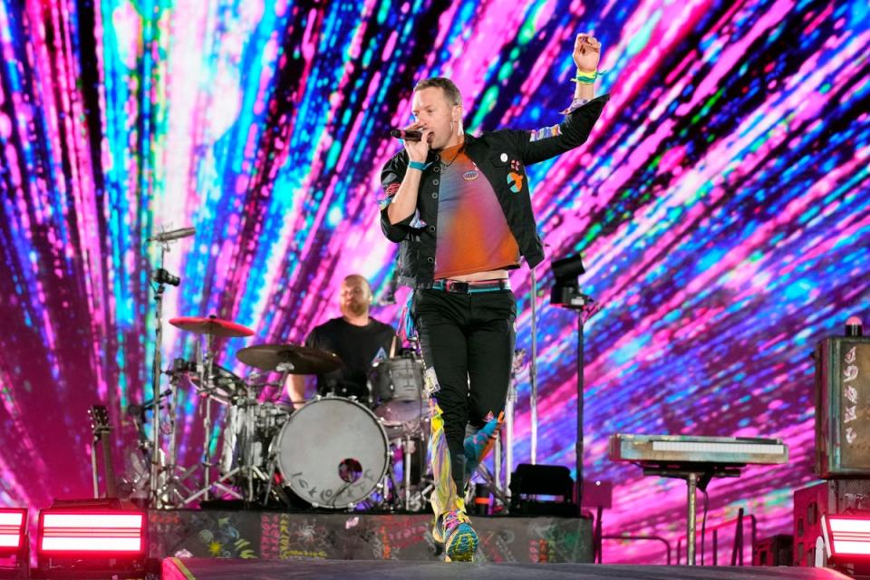 Chris Martin performing earlier this year (Rick Scuteri/Invision/AP)