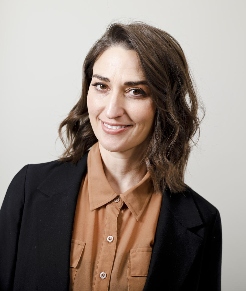 FILE - This March 26, 2019 photo shows musician Sara Bareilles posing for a portrait in New York. Bareilles' latest project, "Little Voice" premieres Friday on the streaming service Apple TV+. The show follows a young singer played by Brittany O’Grady as she navigates life and love while attempting to pursue her musical dreams. (Photo by Brian Ach/Invision/AP)