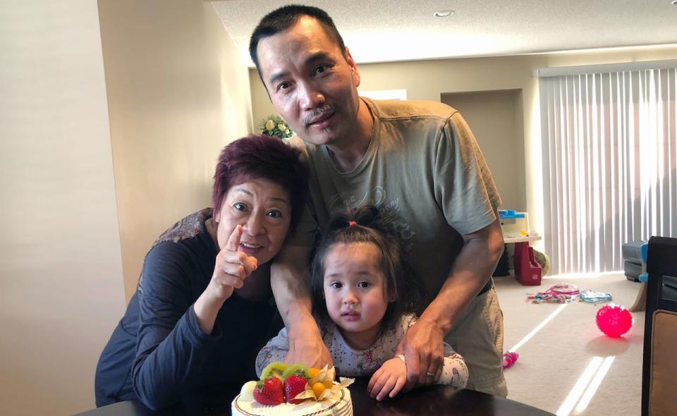 Winnie Wong, Sam Guan and Chloe Guan-Branch in an undated family photo.