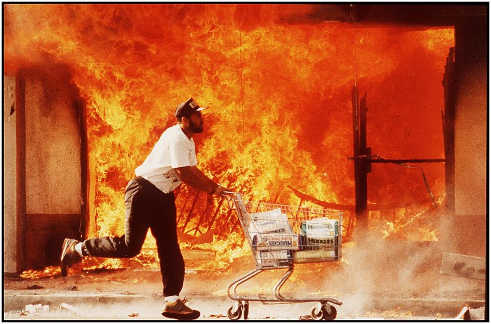 The 1992 riots in Los Angeles.