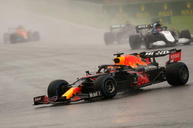 Max Verstappen closed the gap on title rival Lewis Hamilton (Francisco Seco/PA)
