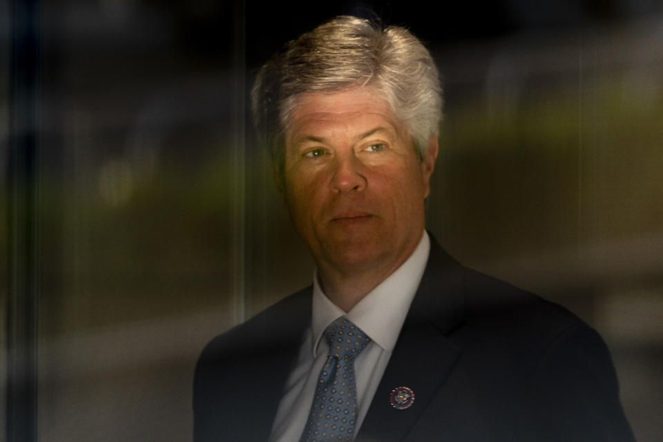 FILE - U.S. Rep. Jeff Fortenberry, R-Neb., arrives at the federal courthouse for his trial in Los Angeles, Wednesday, March 16, 2022. On Tuesday, Dec. 26, 2023, an appellate court reversed a 2022 federal conviction against Fortenberry, ruling that he should not have been tried in Los Angeles. (AP Photo/Jae C. Hong, File)