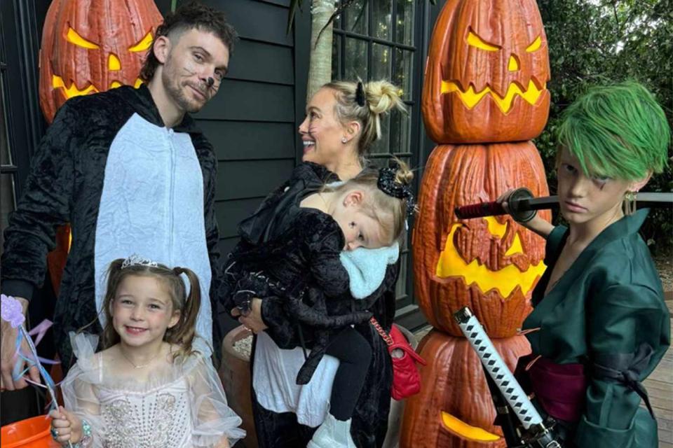 <p>Hilary Duff/Instagram</p> Hilary Duff family Halloween