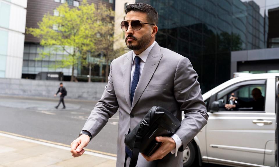 <span>Saif Alrubie said he sent an email ‘to convey the threat of legal action’.</span><span>Photograph: Jordan Pettitt/PA</span>