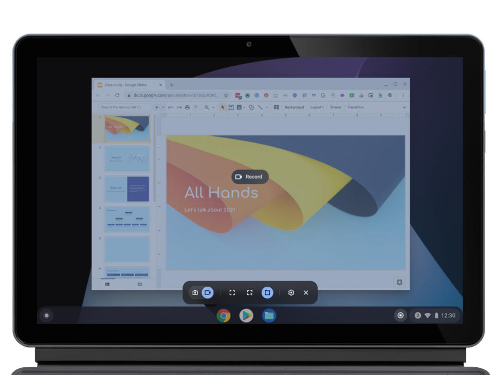 <p>Chrome OS 10th birthday update images new screen capture controls</p>
