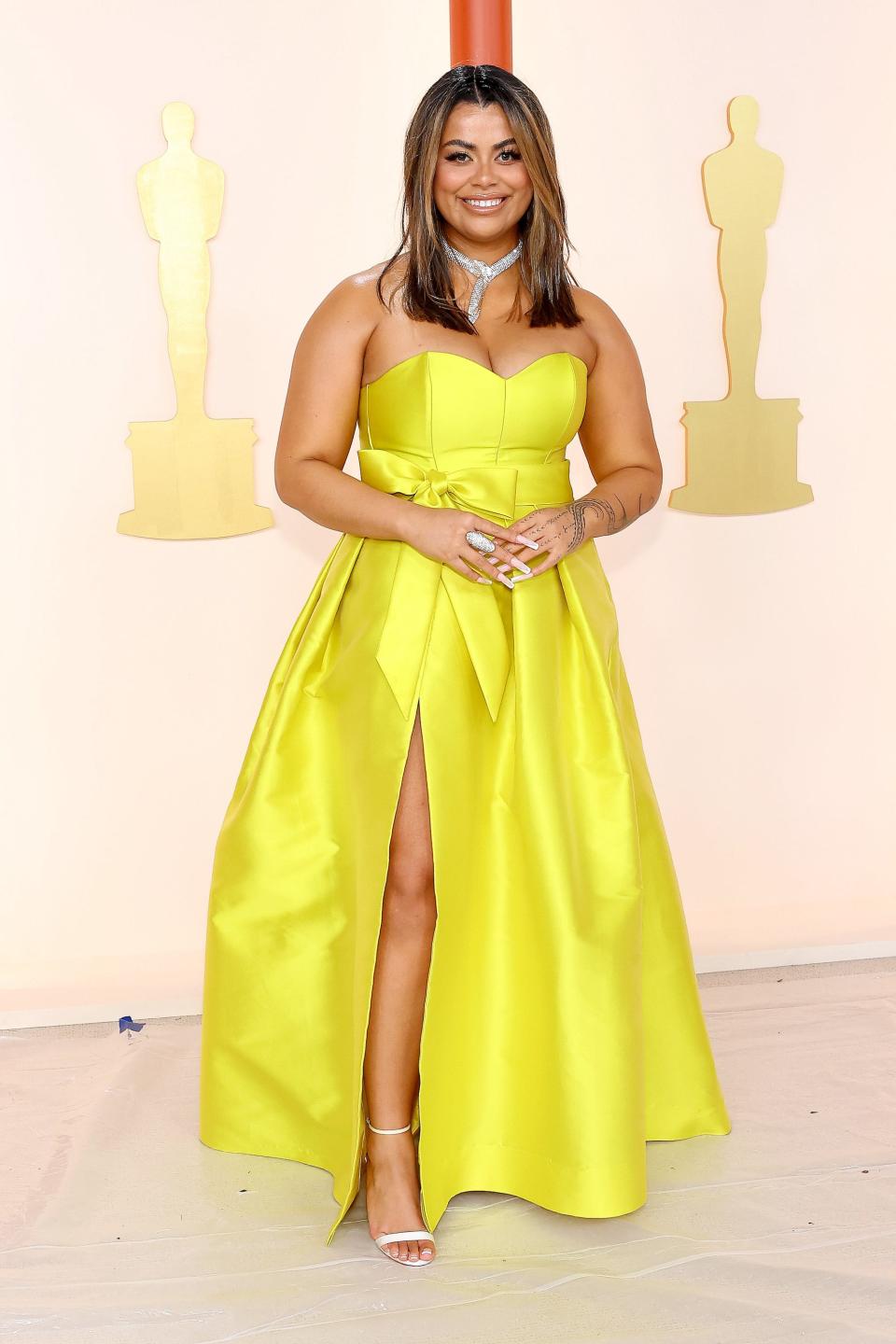 Drew Afualo attends the 2023 Academy Awards.
