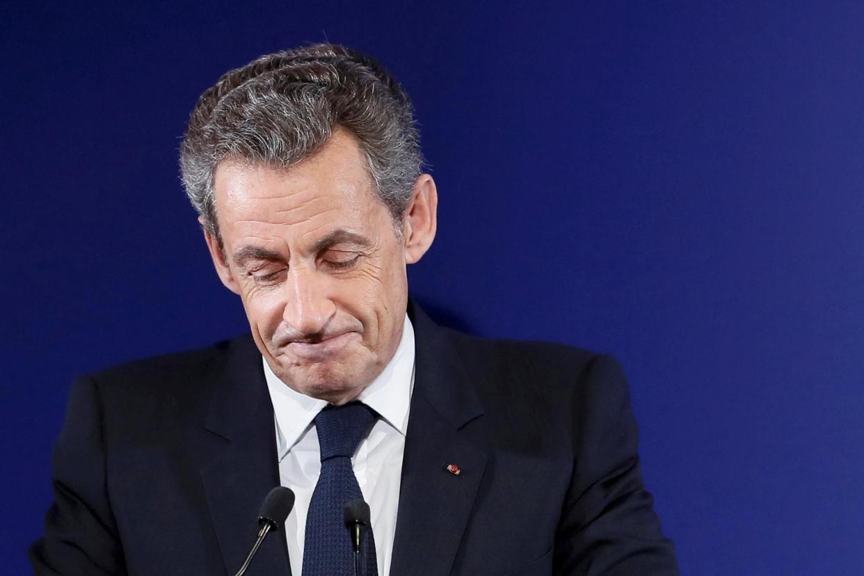 Nicolas Sarkozy, former French president, at his headquarters in Paris in November 2016: REUTERS