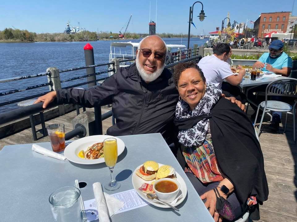 Kenneth Myers and Rosalyn Henderson-Myers in Wilmington, N.C., in 2021.