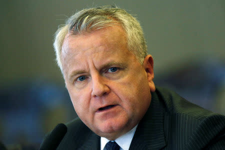 FILE PHOTO: U.S. Deputy Secretary of State John J. Sullivan attends the U.S.-Brazil Security Forum, at the Itamaraty Palace in Brasilia, Brazil May 22, 2018. REUTERS/Adriano Machado