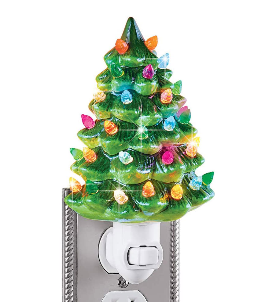 Ceramic Christmas Tree Night Light