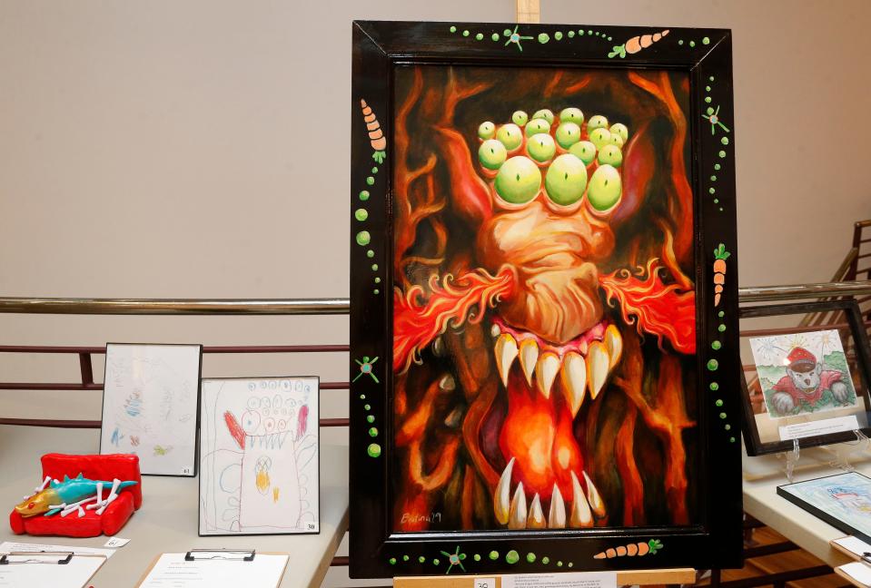 Harrison Galleries in Tuscaloosa hosted the annual Monster Makeover showcase Wednesday evening Oct. 30, 2019.