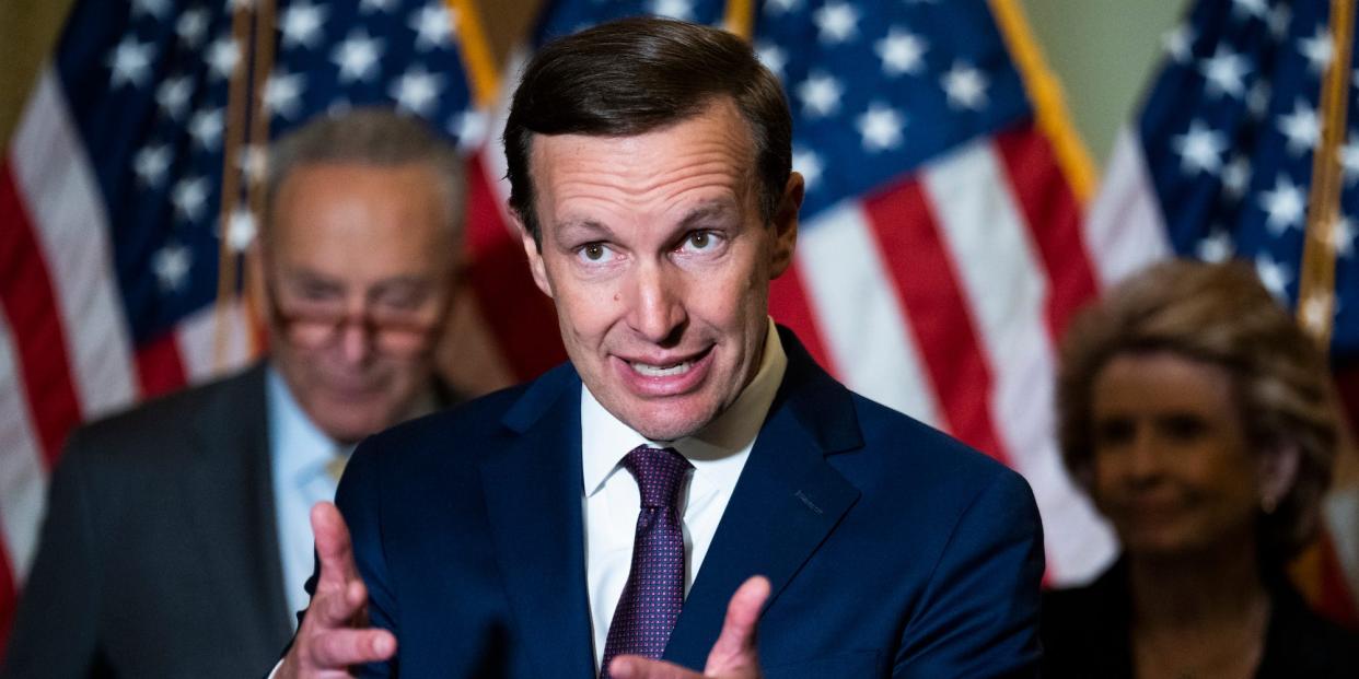 Democratic Sen. Chris Murphy of Connecticut at a press conference at the Capitol on June 14, 2022.