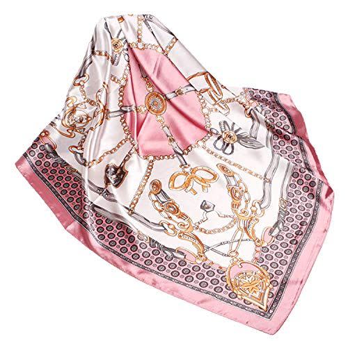 3) Silk Chain Printed Scarf